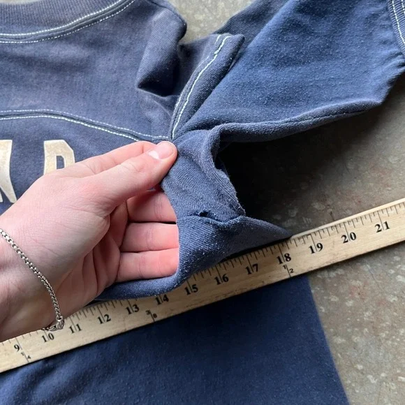 Vintage 80s Sport-T by Stedman Navy Blue E.N.D. Football Jersey T-Shirt Mens M? - Picture 8 of 8